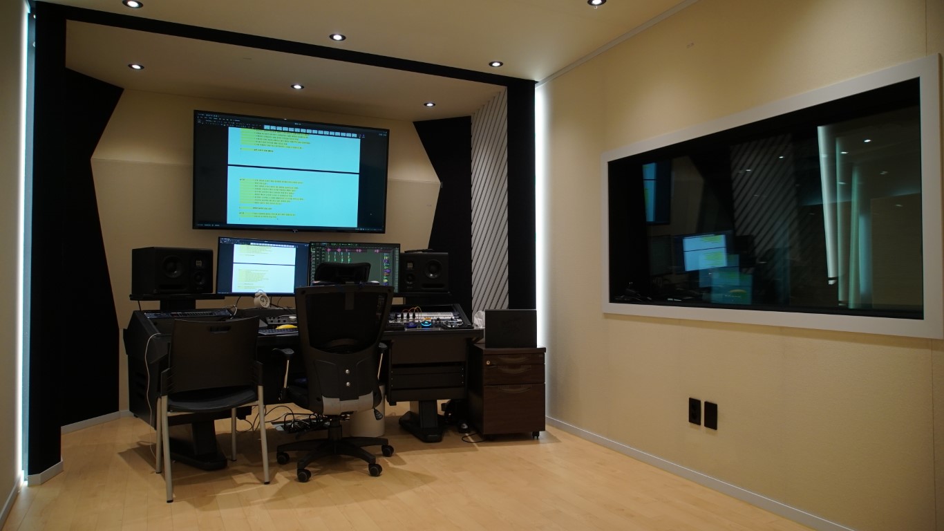 Studio D control room